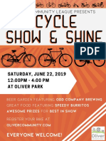 Oliver Community League Bicycle Show & Shine