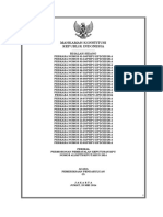 MK RI Sidang Perkara Pembatalan Keputusan KPU