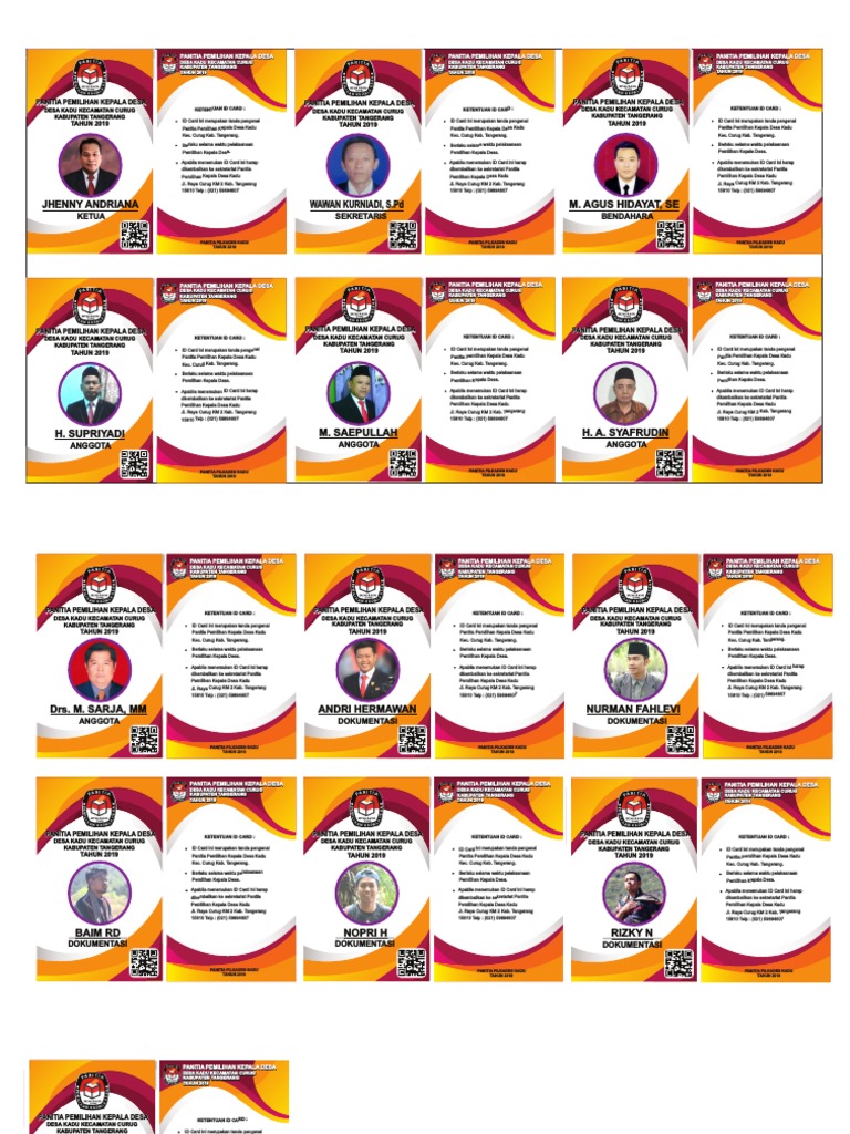 Id Card Panitia Pilkades