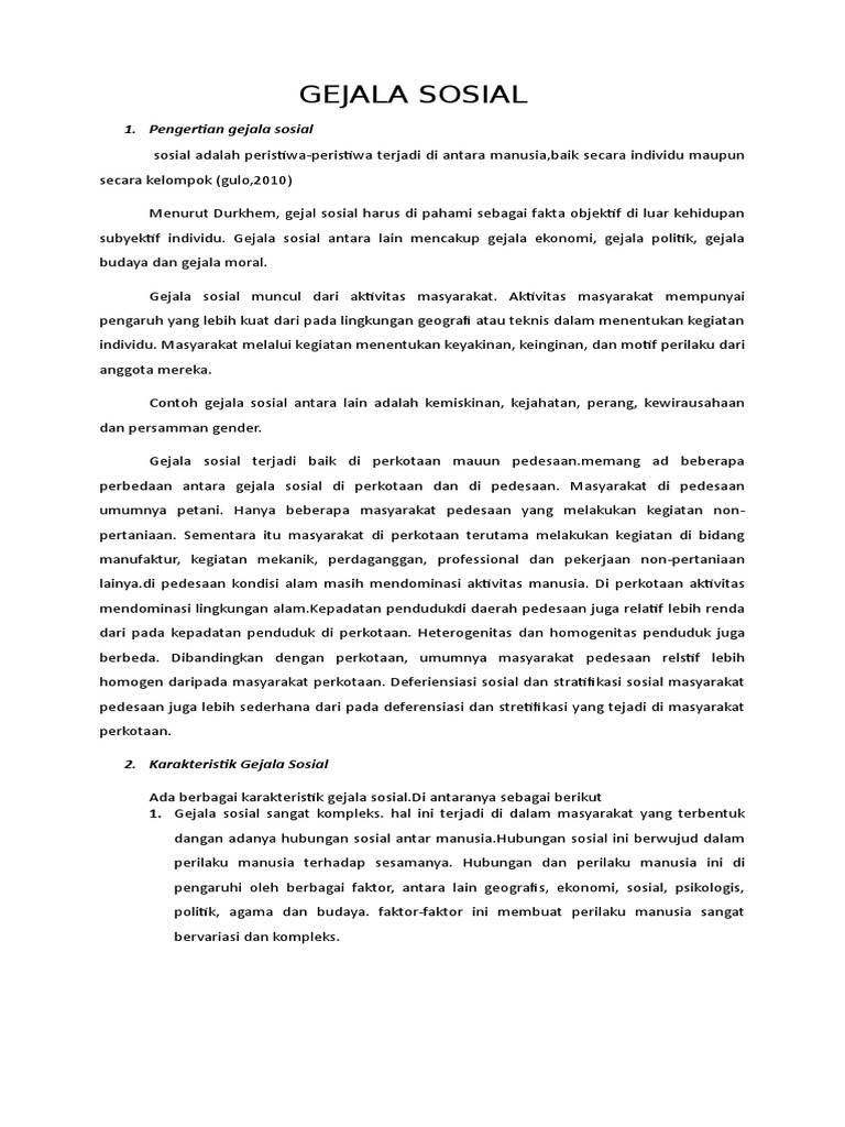 Gejala Sosial PDF
