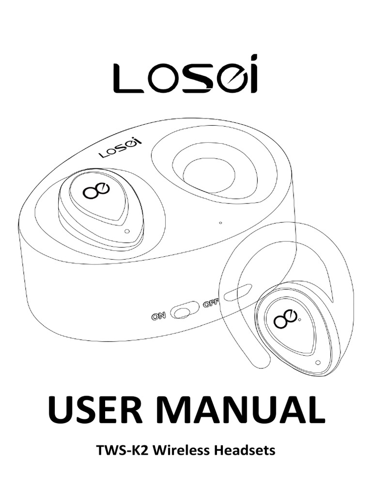 TWS-K2 Wireless Bluetooth Headset User Manual | Headphones | Bluetooth