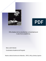 Dificultades Escritura Academica PDF