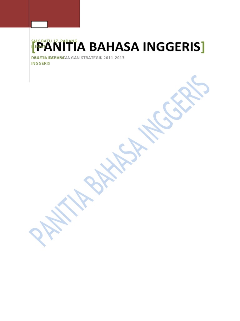 Contoh buku perancangan panitia 2011-2013