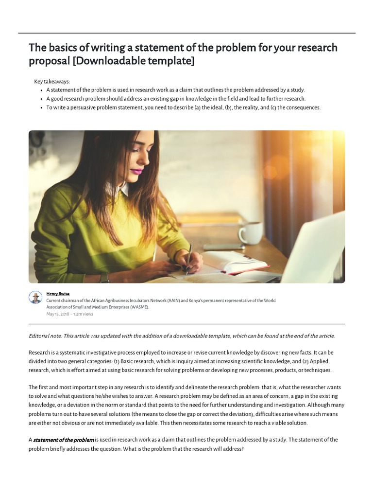 Writing Effective Problem Statements | PDF | Dormitory | Motivation