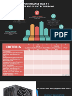 Performance Task # 1 Server and Client PC Building