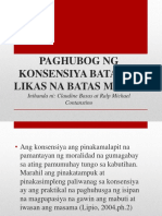 Paghubog NG Konsensiya Batay Sa Likas Na Batas