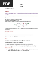 Unit-V Graphs