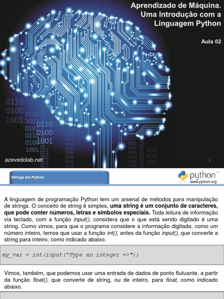 Aprendizado de Maquina Com Python - Aula 2 | PDF | Python (linguagem de ...