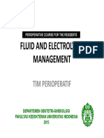 Fluid and Electrolytes Management: Tim Perioperatif