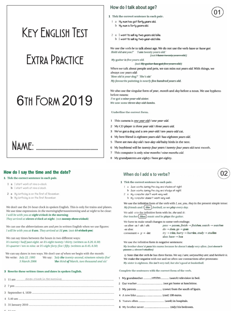 Key English Test 6th Form 2019 | PDF | Career & Growth | Business