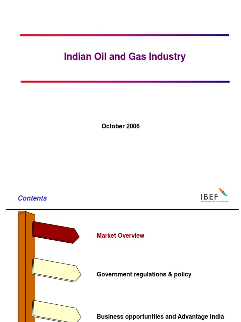 Indian Oil and Gas Industry: Click To Edit Master Title Style | PDF ...