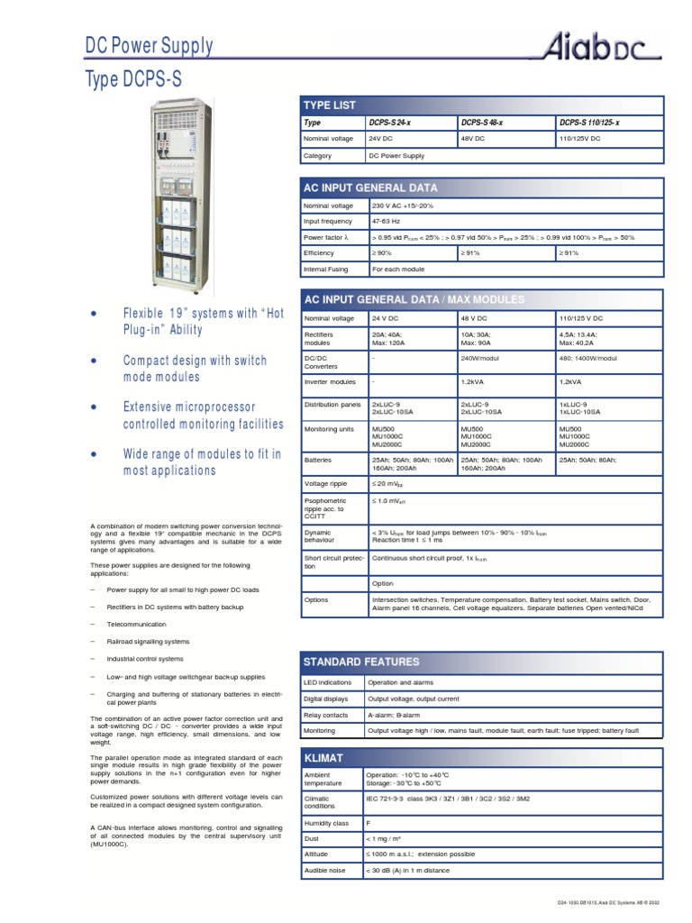 Dierect Current Power Supply - 1 | PDF | Power Supply | Direct Current