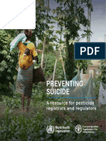 PREVENTING SUICIDE A resource for pesticide  registrars and regulators (OMS)