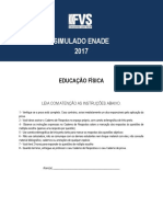 Simulado ENADE 2017 Educação Física