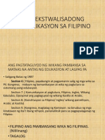 Kontekstwalisadong Komunikasyon Sa Filipino