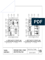 Floor plans for proposed three-story house