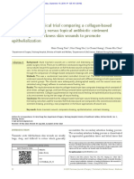 A Randomized Clinical Trial Comparing a Collagen-based Composite Dressing Versus Topical Antibiotic Ointment on Healing Full-thickness Skin Wounds to Promote Epithelialization