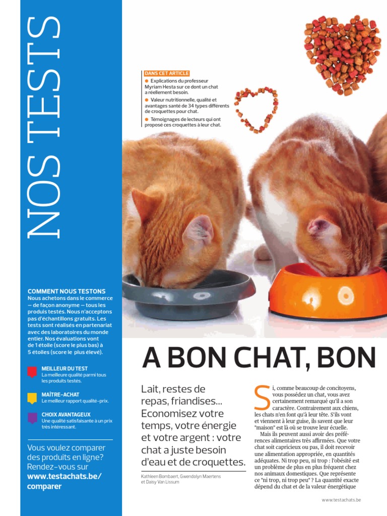 Croquettes Pour Chats Fichier Pdf Pdf Alimentation Animale Chats