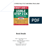 Kindle$ First Aid For The USMLE Step 2 CK, Tenth Edition 'Read - Online'