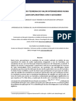 Aprendizagem Do Teorema Do Valor Intermediário Numa Abordagem Exploratória Com o Geogebra