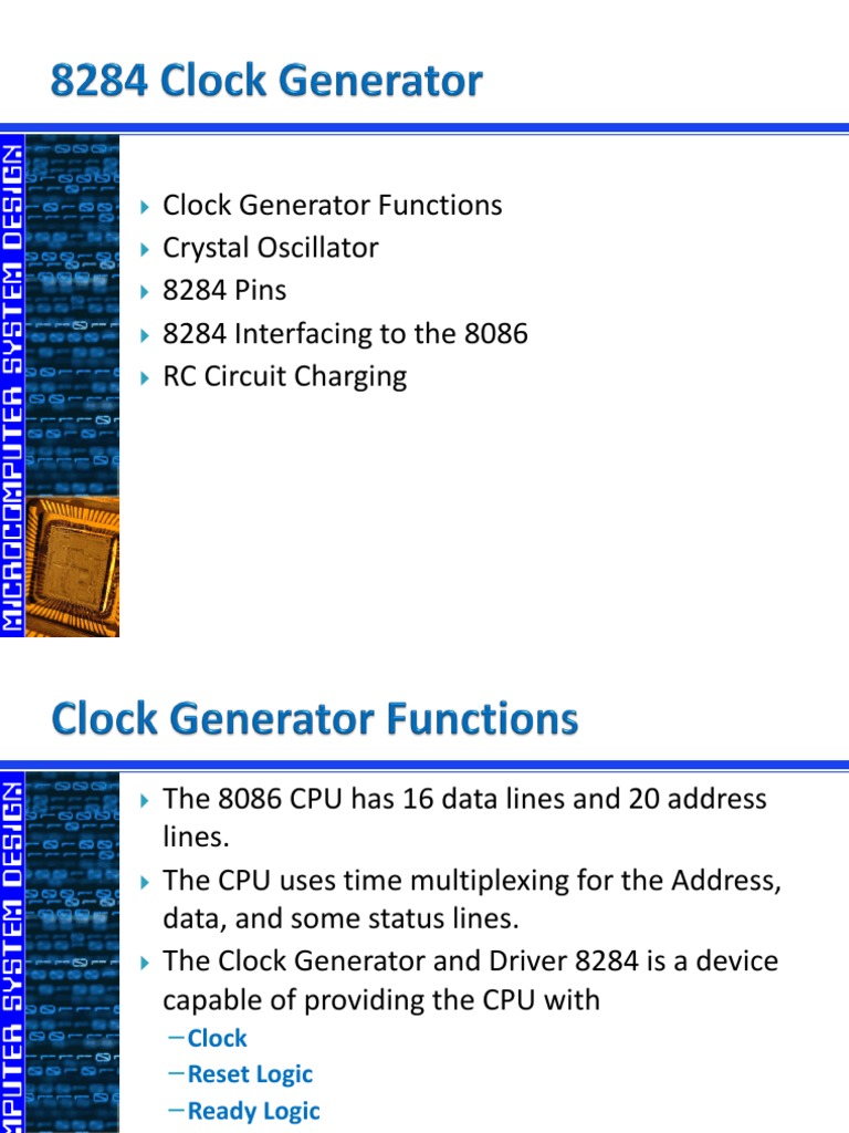Clock Generator Function PDF Electronic Oscillator Electrical Network