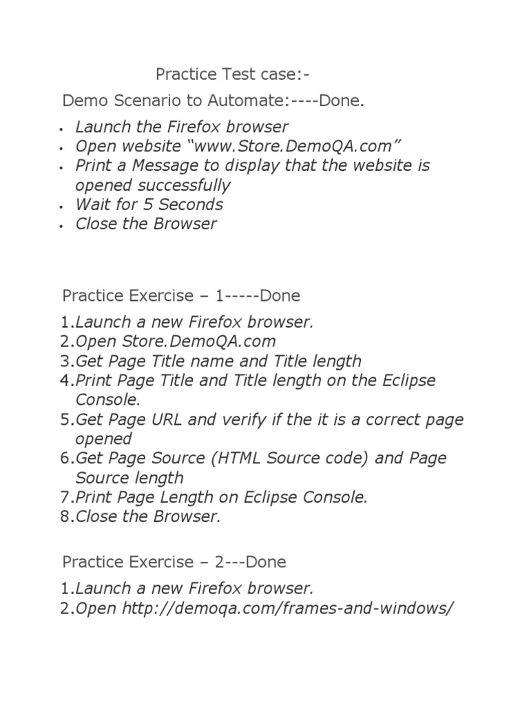 Selenium Test Case | PDF | Selenium (Software) | Software