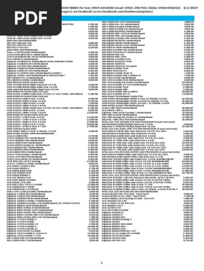 Kedem Computers Price List | PDF | Advanced Micro Devices