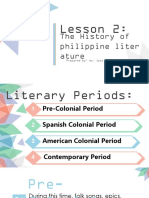 History of Philippine Literature