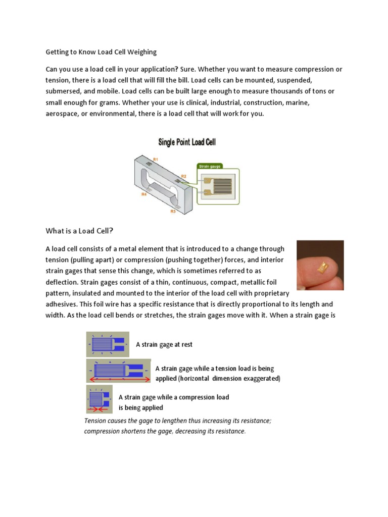 Overview of Load Cell Calibration | PDF | Programmable Logic Controller ...