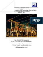 Technical Specification FOR Engineering, Design, and Technical Support For Multi-Substation Project RFP NO. 1916
