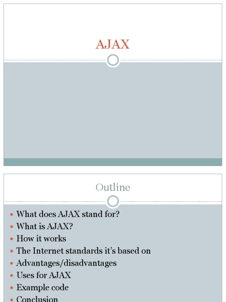 Ajax Ajax Programming Html