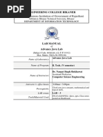 Advance Java Labmanual