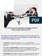 Régimen Empresarial y Laboral en Colombia