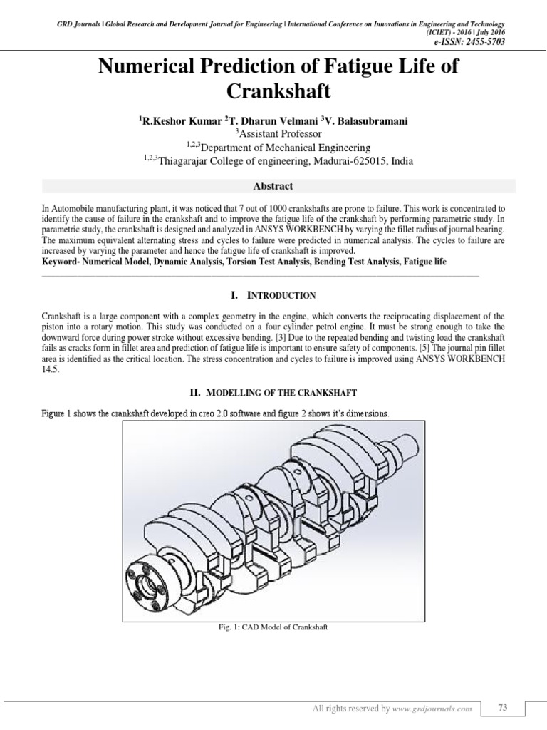 Numerical Prediction of Fatigue Life of PDF | PDF | Strength Of ...