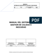 Manual Del Sistema de Gestión de Calidad e Inocuidad