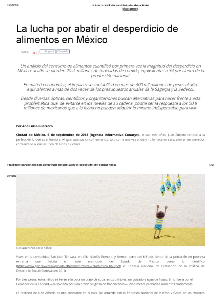La Lucha Por Abatir El Desperdicio de Alimentos en México | PDF ...