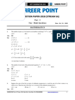 Kvpy 11 Paper Solution