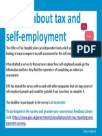 Survey About Tax and Self-Employment - 30-08-19
