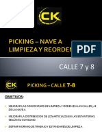 Limpieza y Reorden - Zona Picking