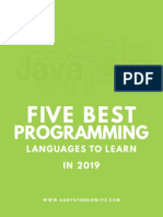 Five Best Programming Languages To Learn in 2019 For Beginners PDF