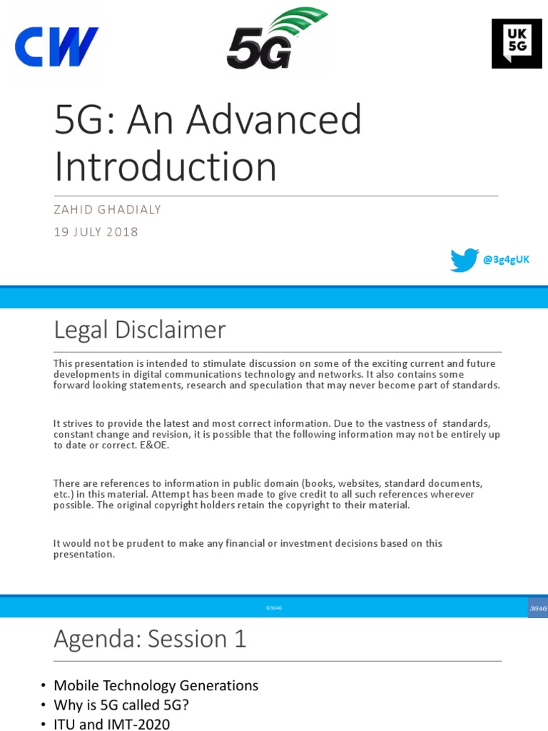 CW 5g Training v3 Slides PDF | PDF | 4 G | 3 G