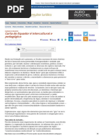 WALSH, Catherine. Nova Carta Do Equador Tem Aspecto Intercultural e Pedagógico