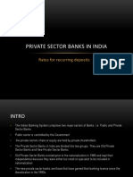Private Sector Banks in India: Rates For Recurring Deposits
