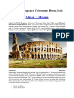 Sejarah Bangunan Colosseum Roma