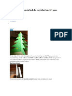 Cómo Hacer Un Árbol de Navidad en 3D Con Cartulina