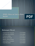 MSDS (Material Safety Data Sheet) NaOH