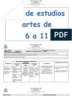 Plan de Estudios Artes Bachillerato