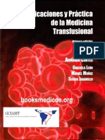 Aplicaciones y Practica de La Medicina Transfusional T2