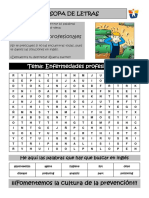 Sopa de Letras Enfermedades Profesionales