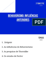 Aula 13 Behaviorismo - Precursores